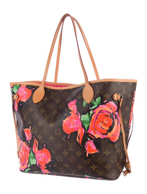 realreal louis vuitton roses neverfull|Louis Vuitton Neverfull liners.